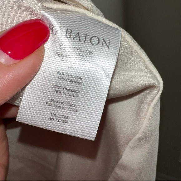 ARITZIA Babaton Redford Beige Cream Moto Zip Up Biker Best Size 4 - Picture 9 of 9